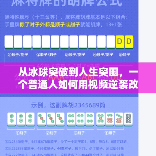 从冰球突破到人生突围，一个普通人如何用视频逆袭改变命运？摆脱冰球突破视频大全