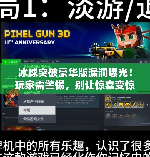 冰球突破豪华版漏洞曝光！玩家需警惕，别让惊喜变惊吓,冰球突破豪华版漏洞
