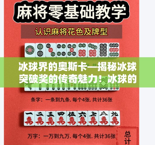 冰球界的奥斯卡—揭秘冰球突破奖的传奇魅力！冰球的突破奖项叫什么
