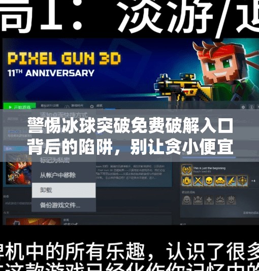 警惕冰球突破免费破解入口背后的陷阱，别让贪小便宜毁了你的数字安全！冰球突破免费破解入口