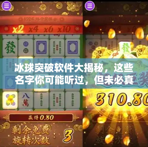 冰球突破软件大揭秘，这些名字你可能听过，但未必真正懂它们！冰球突破软件有哪些名字